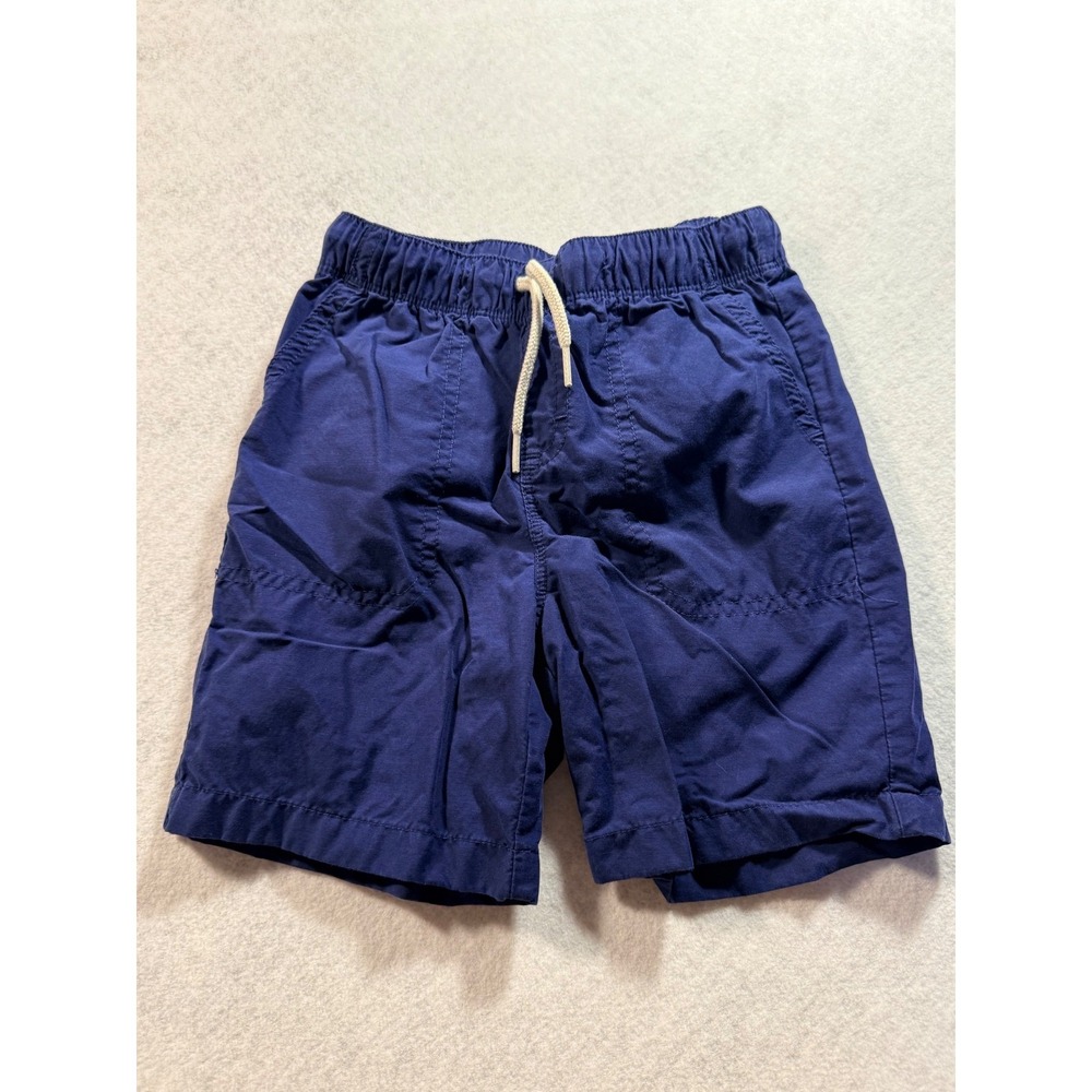 Okie Dokie Boys Navy Blue Pull On Elastic Waist Drawstring Shorts Size‎ 5T